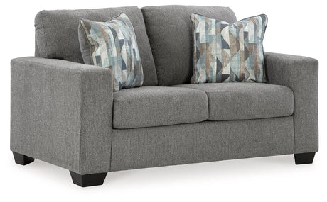 Deltona Graphite Loveseat by Ashley at Eve Furniture