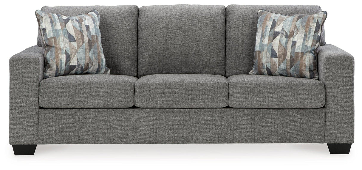Deltona Graphite Queen Sofa Sleeper by Ashley at Eve Furniture