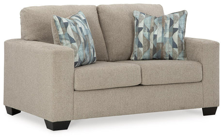 Deltona Parchment Loveseat by Ashley at Eve Furniture