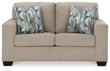 Deltona Parchment Loveseat by Ashley at Eve Furniture