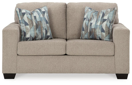 Deltona Parchment Loveseat by Ashley at Eve Furniture