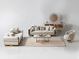 Delux 3-pieces (Sofa & Loveseat & Chair) Livingroom Set in Cream by Furnia at Eve Furniture