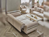 Delux Convertible Loveseat Cream by Furnia at Eve Furniture