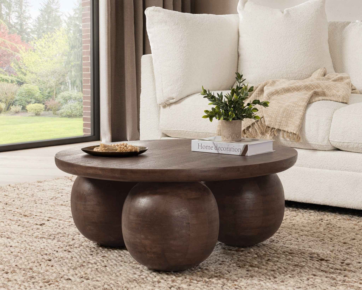 Delyla Brown Coffee Table by Classic Home at Eve Furniture