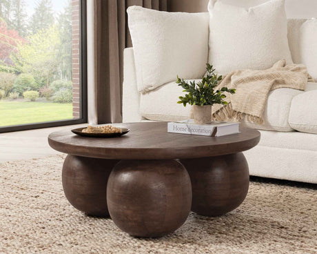 Delyla Brown Coffee Table by Classic Home at Eve Furniture
