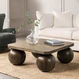 Delyla Pecan Brown Coffee Table by Classic Home at Eve Furniture