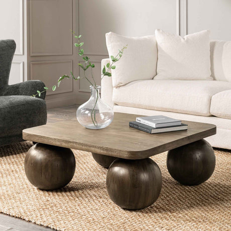 Delyla Pecan Brown Coffee Table by Classic Home at Eve Furniture