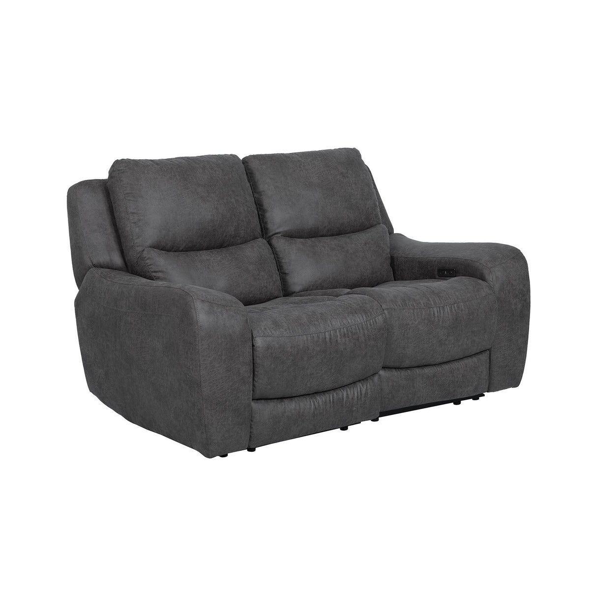 Demetrius Dark Gray Power Loveseat by Furniture of America at Eve Furniture