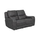 Demetrius Dark Gray Power Loveseat by Furniture of America at Eve Furniture