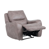 Demetrius Dark Gray Power Recliner by Furniture of America at Eve Furniture