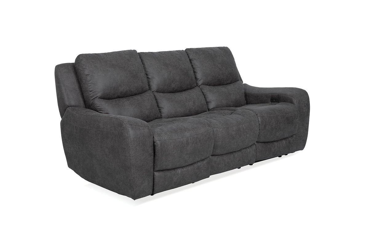 Demetrius Dark Gray Power Reclining Sofa by Furniture of America at Eve Furniture