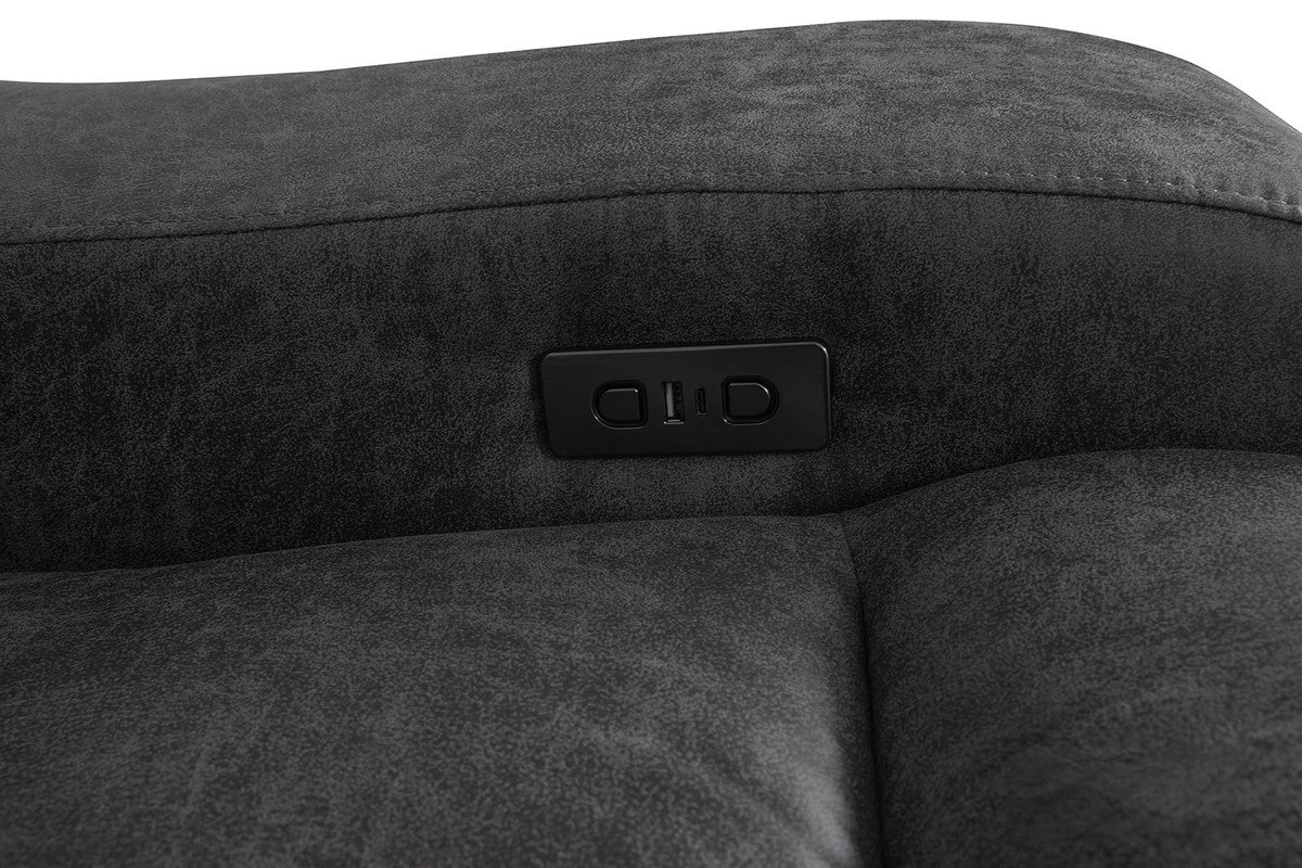 Demetrius Dark Gray Power Sofa & Loveseat by Furniture of America at Eve Furniture