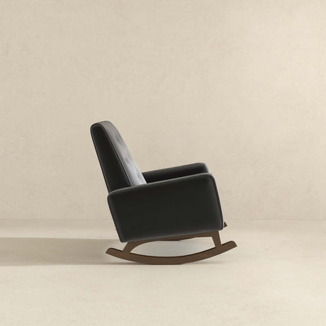 Demetrius Dark Grey Fabric Solid Wood Rocking Chair by Ashcroft Furniture at Eve Furniture