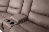 Demetrius Slate Brown Power Sectional by Furniture of America at Eve Furniture