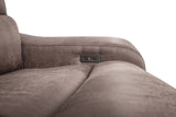 Demetrius Slate Brown Power Sectional by Furniture of America at Eve Furniture