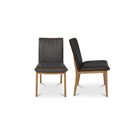 Demi Brown Dining Leather Chair (Set of 2) by MOES at Eve Furniture