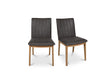 Demi Brown Dining Leather Chair (Set of 2) by Moe's Home at Eve Furniture