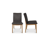 Demi Brown Dining Leather Chair (Set of 2) by Moe's Home at Eve Furniture
