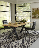 Demi Hairpin Leg Modern Dining Chair in Cobalt (Set of 2) by Modus Furniture at Eve Furniture