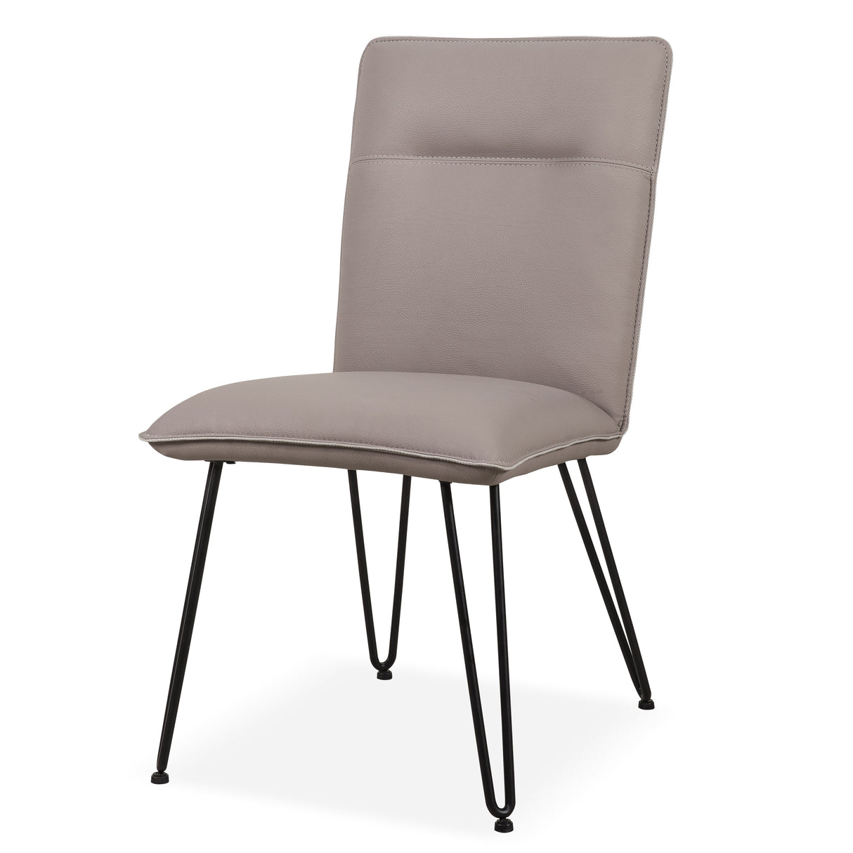 Demi Hairpin Leg Modern Dining Chair in Taupe (Set of 2) by Modus Furniture at Eve Furniture
