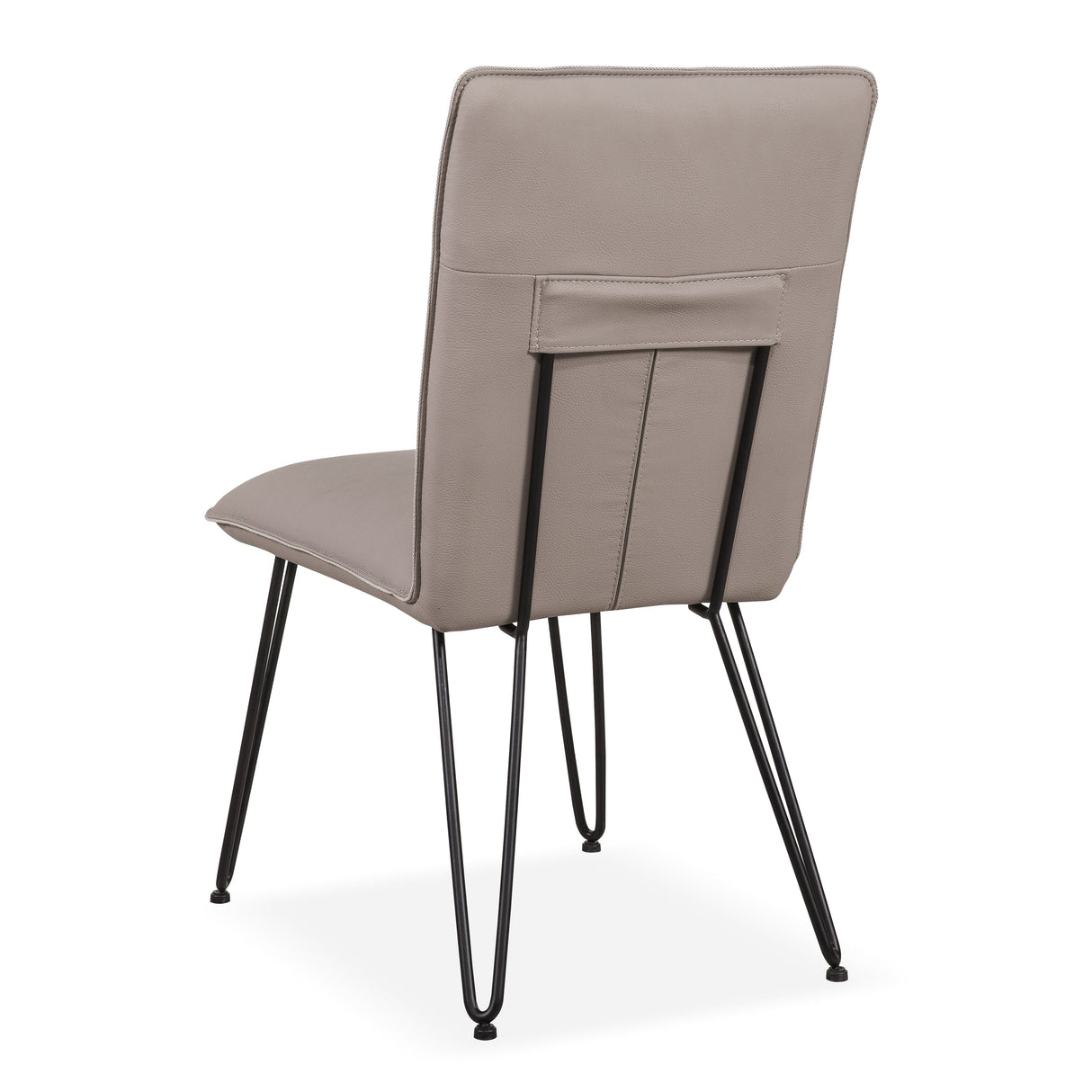 Demi Hairpin Leg Modern Dining Chair in Taupe (Set of 2) by Modus Furniture at Eve Furniture