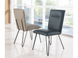 Demi Hairpin Leg Modern Dining Chair in Taupe (Set of 2) by Modus Furniture at Eve Furniture