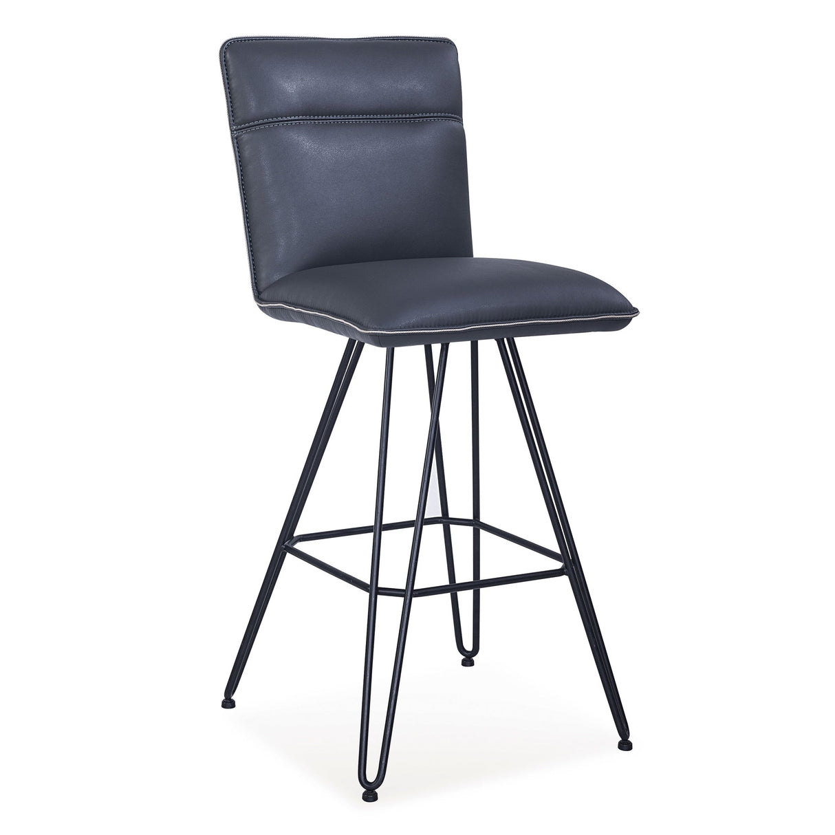 Demi Hairpin Leg Swivel Bar Stool in Cobalt (Set of 2) by Modus Furniture at Eve Furniture