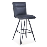 Demi Hairpin Leg Swivel Bar Stool in Cobalt (Set of 2) by Modus Furniture at Eve Furniture