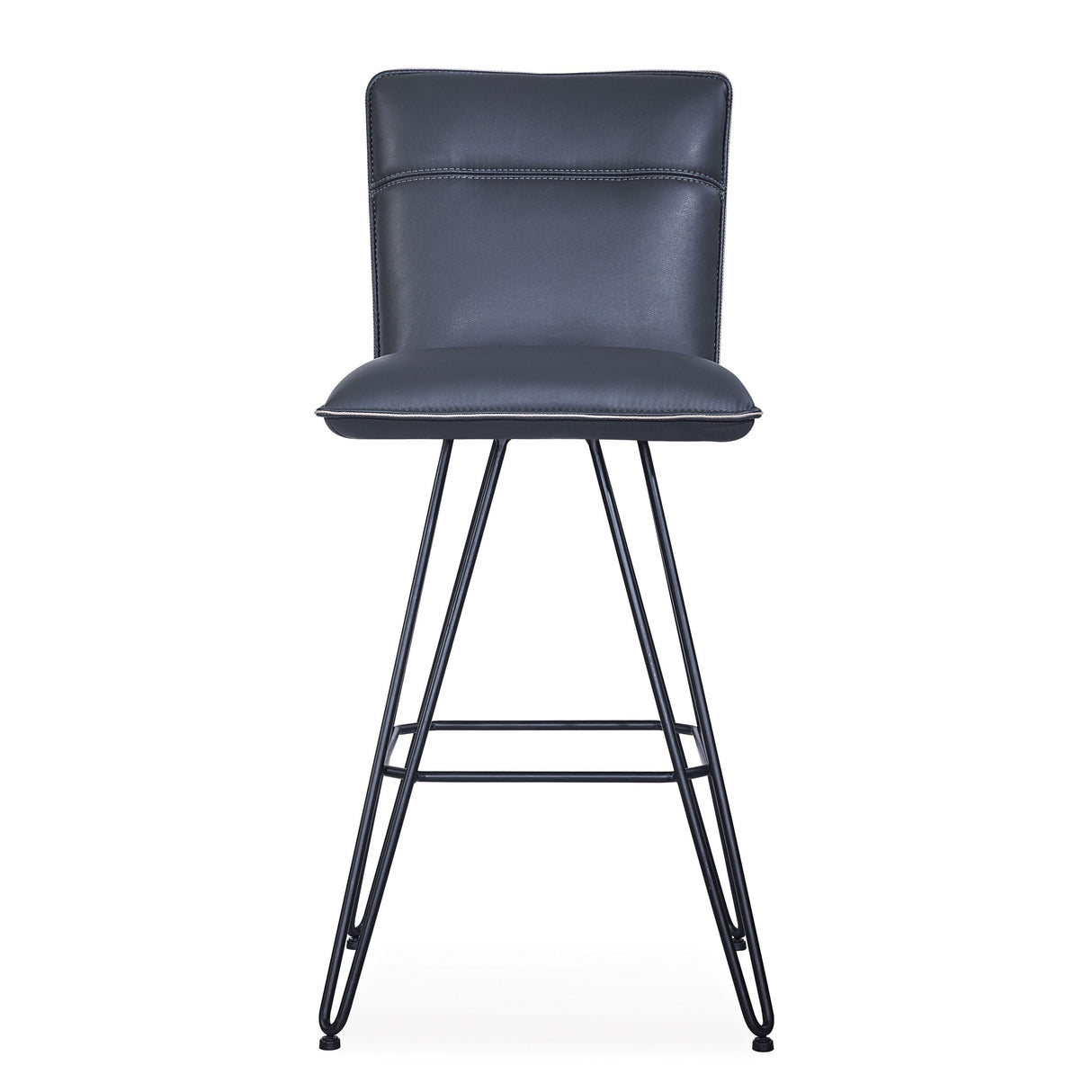 Demi Hairpin Leg Swivel Bar Stool in Cobalt (Set of 2) by Modus Furniture at Eve Furniture