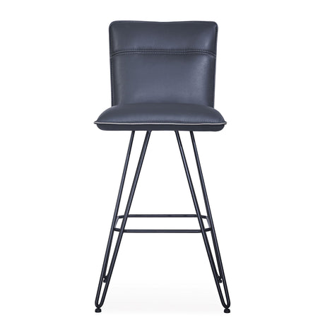 Demi Hairpin Leg Swivel Bar Stool in Cobalt (Set of 2) by Modus Furniture at Eve Furniture