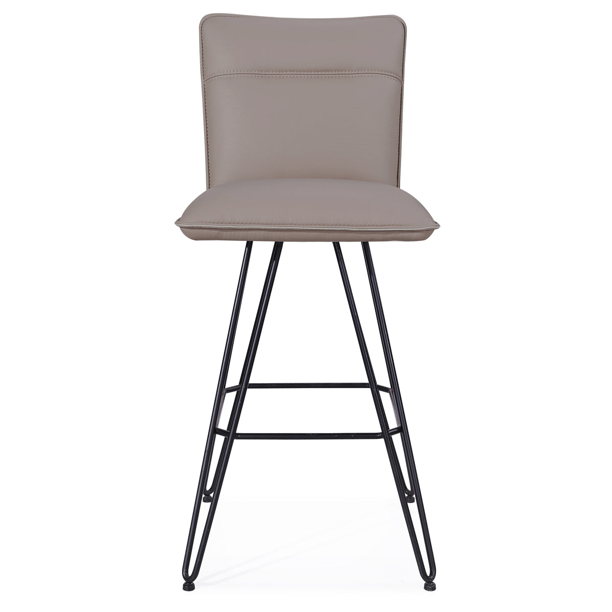 Demi Hairpin Leg Swivel Bar Stool in Taupe (Set of 2) by Modus Furniture at Eve Furniture