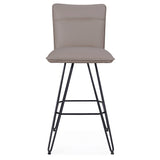 Demi Hairpin Leg Swivel Bar Stool in Taupe (Set of 2) by Modus Furniture at Eve Furniture