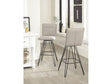 Demi Hairpin Leg Swivel Bar Stool in Taupe (Set of 2) by Modus Furniture at Eve Furniture