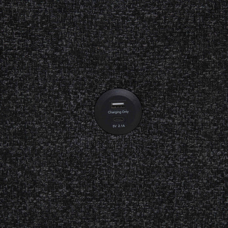 Demko Black Sleeper Sectional Sofa with Speaker and Storage Chaise by Coaster at Eve Furniture