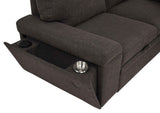 Demko Brown Sleeper Sectional Sofa with Speaker and Storage Chaise by Coaster at Eve Furniture
