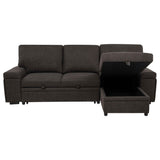 Demko Brown Sleeper Sectional Sofa with Speaker and Storage Chaise by Coaster at Eve Furniture