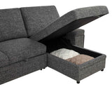 Demko Granite Sleeper Sectional Sofa with Speaker and Storage Chaise by Coaster at Eve Furniture