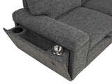 Demko Granite Sleeper Sectional Sofa with Speaker and Storage Chaise by Coaster at Eve Furniture