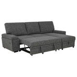 Demko Granite Sleeper Sectional Sofa with Speaker and Storage Chaise by Coaster at Eve Furniture
