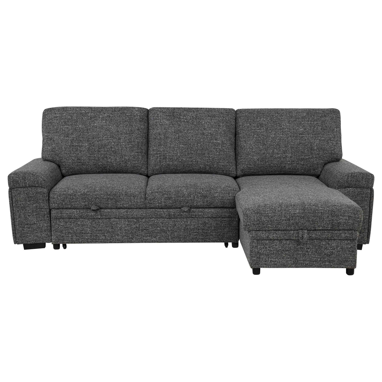 Demko Granite Sleeper Sectional Sofa with Speaker and Storage Chaise by Coaster at Eve Furniture