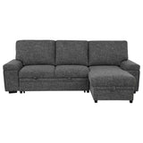 Demko Granite Sleeper Sectional Sofa with Speaker and Storage Chaise by Coaster at Eve Furniture