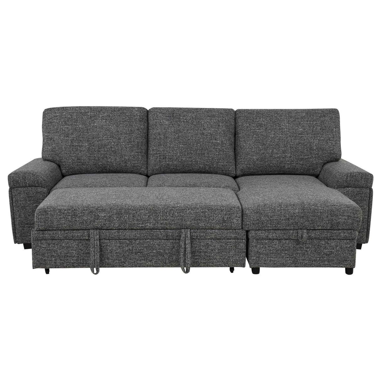 Demko Granite Sleeper Sectional Sofa with Speaker and Storage Chaise by Coaster at Eve Furniture