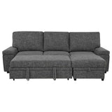 Demko Granite Sleeper Sectional Sofa with Speaker and Storage Chaise by Coaster at Eve Furniture
