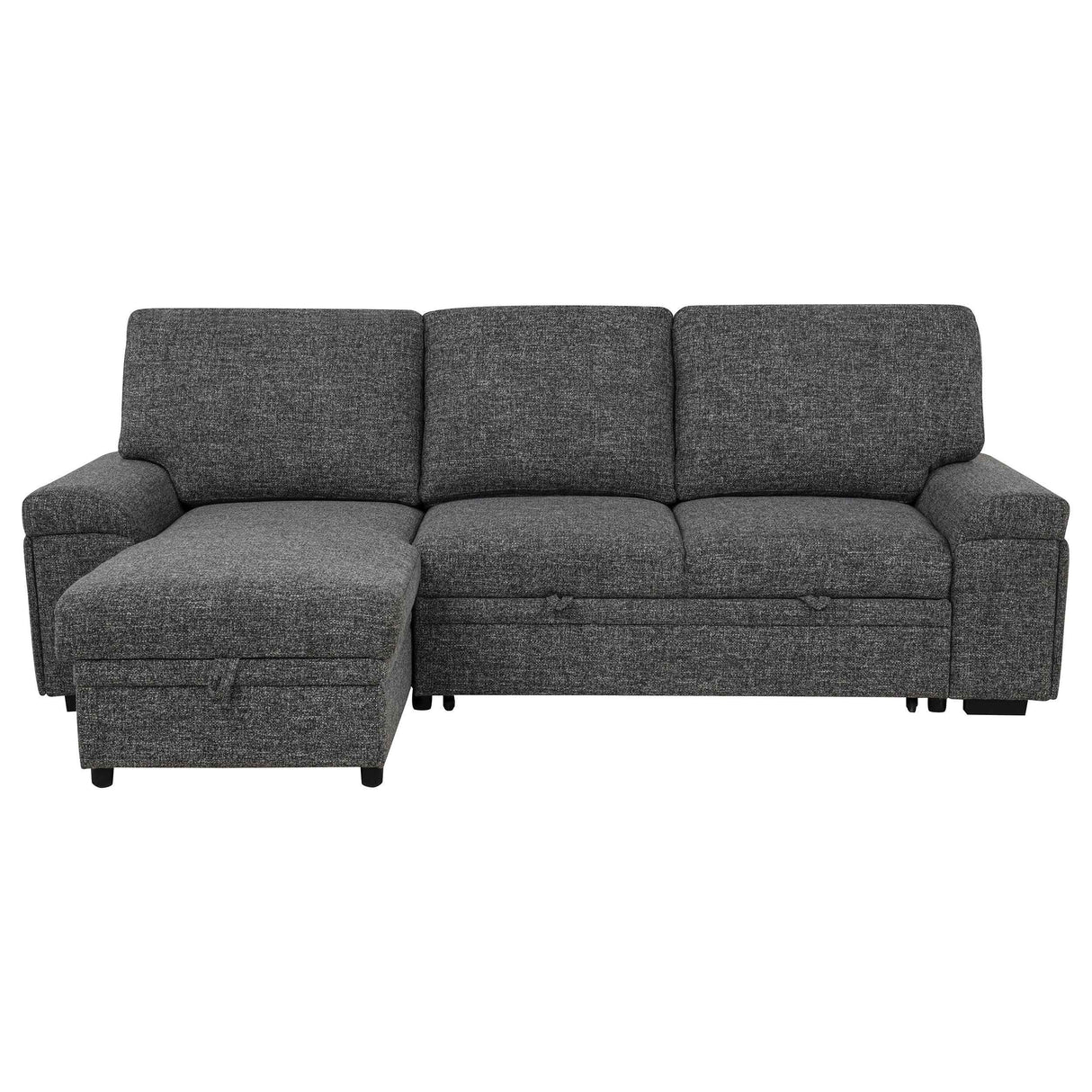 Demko Granite Sleeper Sectional Sofa with Speaker and Storage Chaise by Coaster at Eve Furniture