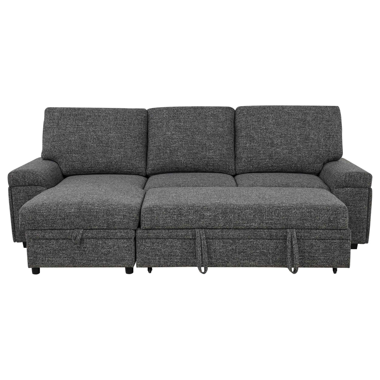 Demko Granite Sleeper Sectional Sofa with Speaker and Storage Chaise by Coaster at Eve Furniture