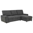 Demko Granite Sleeper Sectional Sofa with Speaker and Storage Chaise by Coaster at Eve Furniture