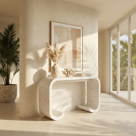 Dena Whitewashed Console Table by Zuomod at Eve Furniture