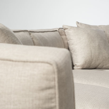 Denali III Beige Upholstered Wooden Frame Sectional by Mercana at Eve Furniture