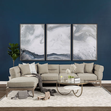 Denali IV Beige Upholstered Wooden Frame Left Four Seater Sectional by Mercana at Eve Furniture