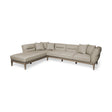 Denali IV Beige Upholstered Wooden Frame Left Four Seater Sectional by Mercana at Eve Furniture
